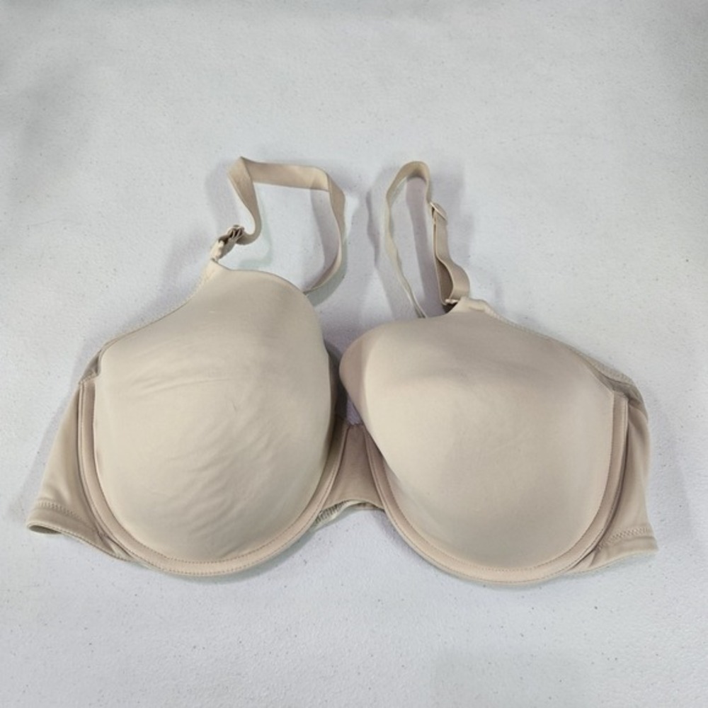 Warner's Women Bra 40C Beige Lightly Lined Adjustable Strap T Shirt Underwired